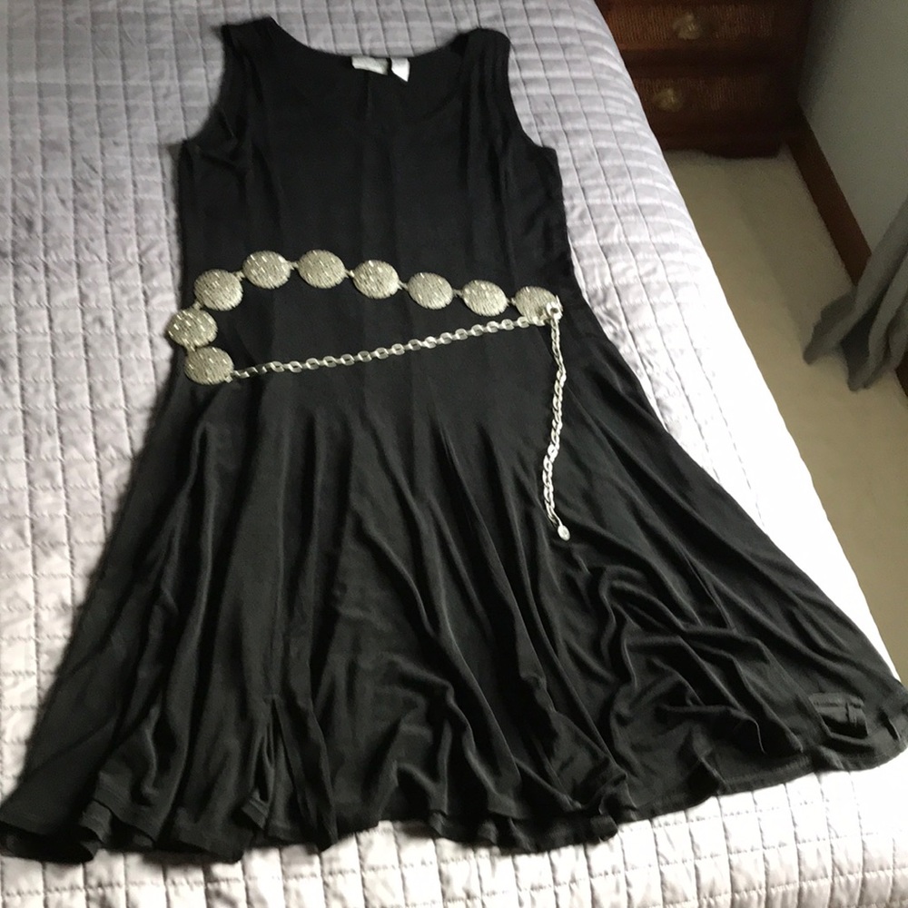 Chico black Traveler flare dress